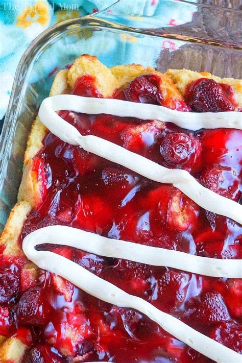 Easy Strawberry Bread Pudding With Pie Filling
