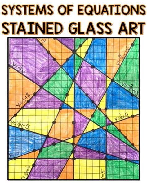 Stained Glass Slope Graphing Linear Equations Worksheet Answers