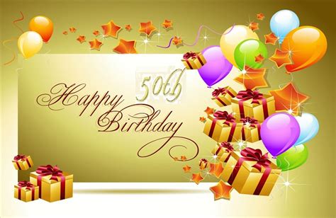 Happy 50th Birthday Greetings In English