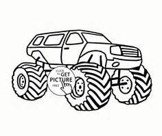 Monster Mutt Rottweiler Monster Truck Coloring Page | books worth