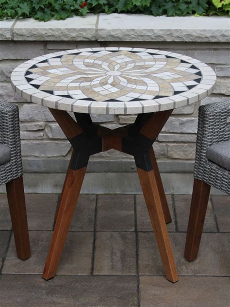 Outdoor Interiors® Mosaic Bistro Table Top with Mixed ...