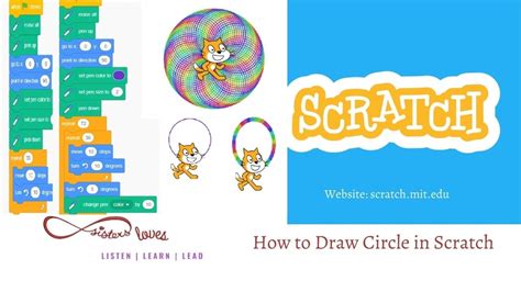 How To Draw Circle Shape In Scratch Using Pen Blocks Learn Scratch 3