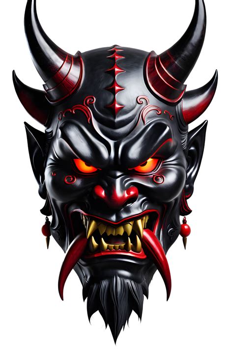 Ai Generated Oni Mask Japanese Mask Devil Mask Png Transparent
