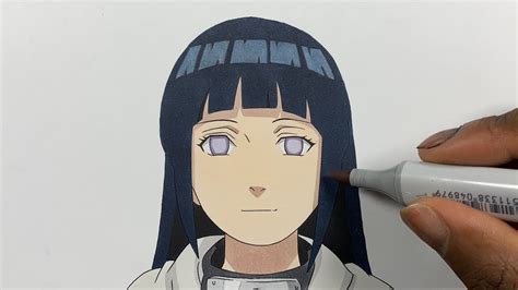 How To Draw Hinata Hyuga Easy Naruto Shippuden Youtube