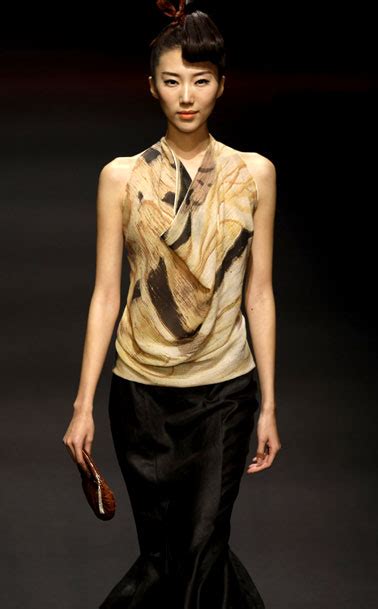 Chinese Fashion Designer Liang Zi At China Fashion Week
