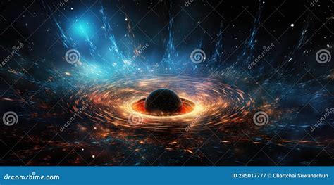 Illustration Of A Quantum Black Hole This Shows The Mysterious Nature