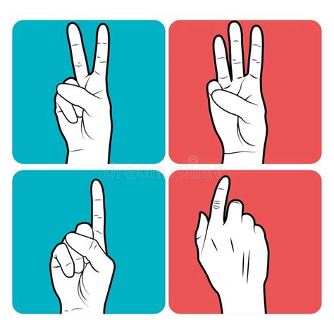 Sign Language Numbers Stock Illustrations 10 926 Sign Language