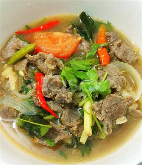 Sup daging thai ni memang sedap.penggunaan sos ikan memberi lagi kick pada rasa masakan. Sup Daging Siam Yang Enak - PUSTAKA RESEPI