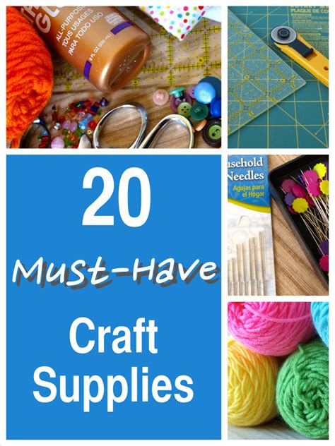 20 Essential Craft Supplies Every Crafter Needs FeltMagnet