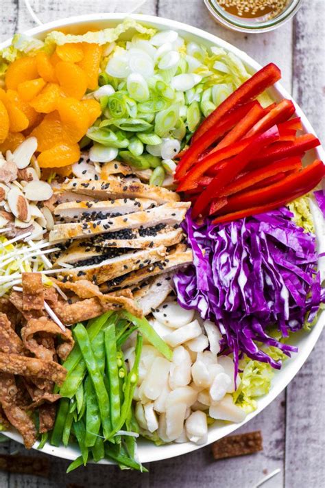 One of my favorite salads to make is chinese chicken salad—simple green toss with grilled chicken in a savory and tangy homemade chinese dressing. How to Make the Best Chinese Chicken Salad | The View from Great Island