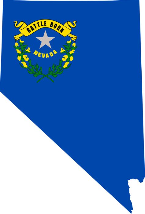 Flag Map Of Nevada Nevada Flag Vinyl Sticker Flag