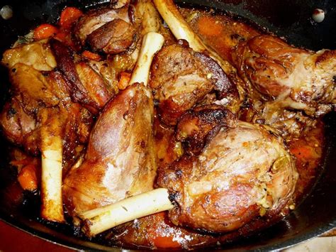 Souris dagneau caramélisées au four