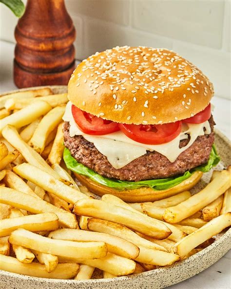 Hamburger And French Fries