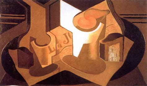 Still Life With Newspaper1 By Juan Gris Print Or Oil Painting