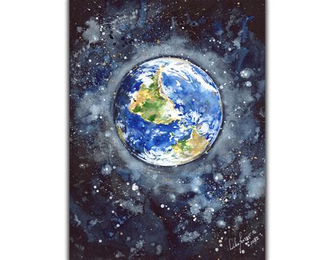 Planet Earth Painting Ubicaciondepersonascdmxgobmx