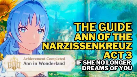 Guide Walkthrough Step By Step Ann Of The Narzissenkreuz Act If She No Longer Dreams Of You