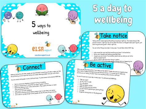 5 Ways To Wellbeing Elsa Support For Emotional Literacy