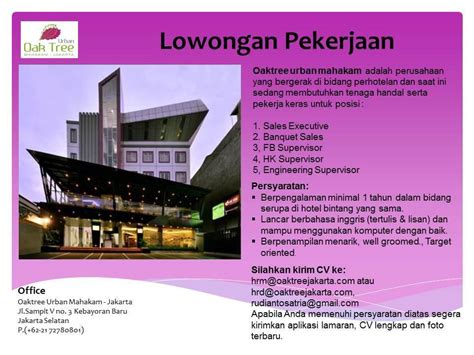 Contribute to supervisor/supervisor development by creating an account on github. Lowongan Kerja Hotel Oak Tree Urban Mahakam Jakarta ...