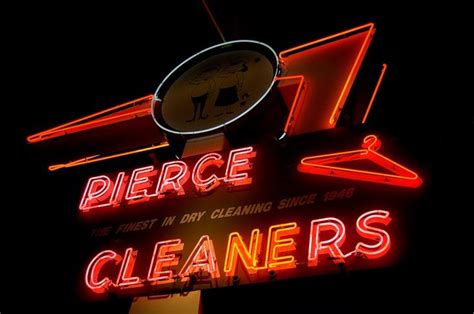 Pierce Dry Cleaners Columbus Oh Vintage Neon Signs Vintage Signs