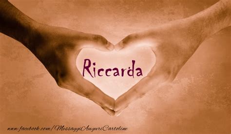 Love Riccarda Cuore Cartoline Damore Per Riccarda