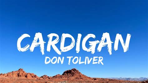 Cardigan Don Toliver Lyrics Youtube