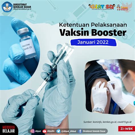 Ketentuan Pelaksanaan Vaksin Booster Januari 2022 Direktorat Sekolah