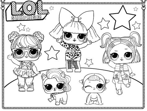 Lol Surprise Dolls Coloring Page Free Printable Coloring Page