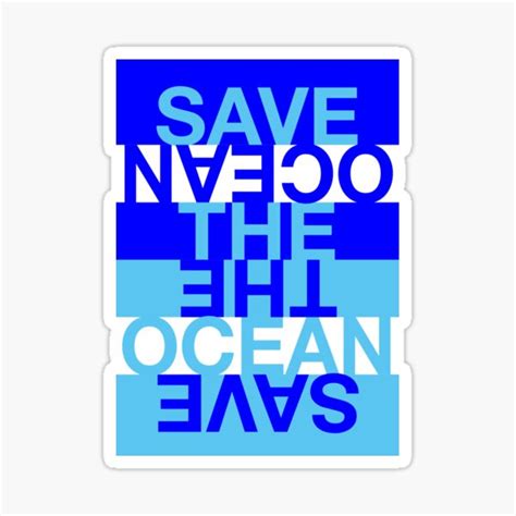 Save The Ocean Sticker By Hell Prints Redbubble