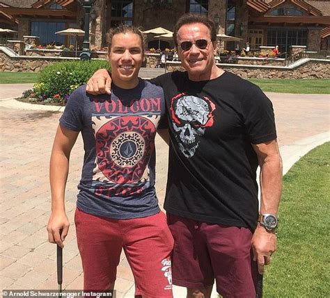 Arnold Schwarzenegger Sends Secret Son Joseph Baena Love For His 22nd Birthday Daily Mail Online