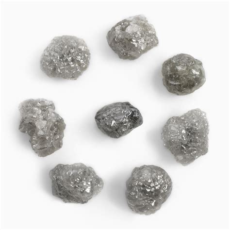 Rough Silver 100 124ct Single Stone Rough Diamond World