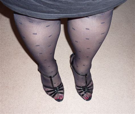 Spotty Pantyhose And Strappy Heels Ptxdview Flickr