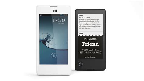 First Gen Yotaphone The Dual Screen E Ink Hybrid Smartphone Goes On