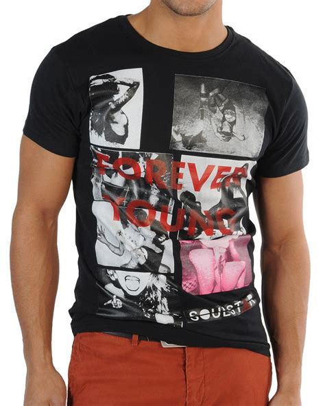 Mens Soul Star Hot Girl Sexy T Shirt Nasty Graphic Print Crew Neck Top