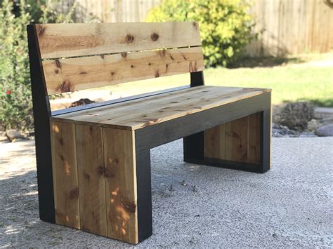 Free Diy Bench With Back Plans Farmhouse Bench No Pocket Holes