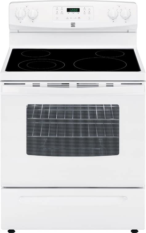 Kenmore 53 Cu Lf Cleaning Electric Range White Flashpoint