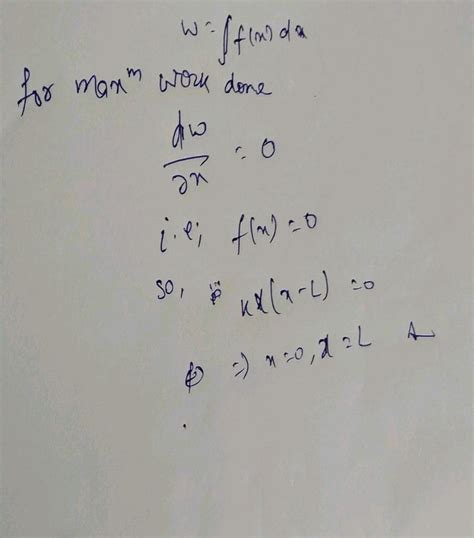 the force exerted by a compression device is given by f x kx x l for 0 ≤ x ≤ l where l