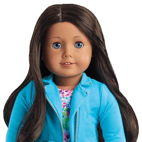 New American Girl Myag 18 Doll Gt49 Brownblack Hair Blue Eye Med Skin