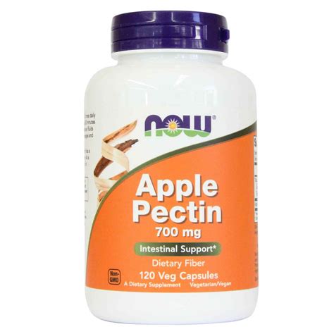 Now Foods Apple Pectin 700 mg - 120 Capsules - eVitamins.com