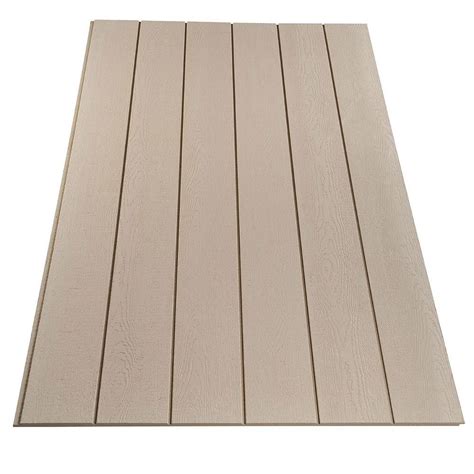 Plywood Siding Panel Duratemp Primed 8 In Oc Common 19 32 In X 4 Ft X 8 Ft Actual 0 563