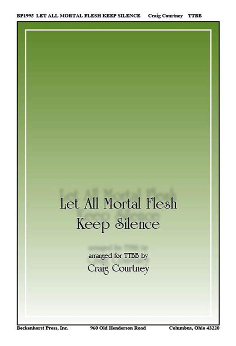 Let All Mortal Flesh Keep Silence Ttbb Digital Download