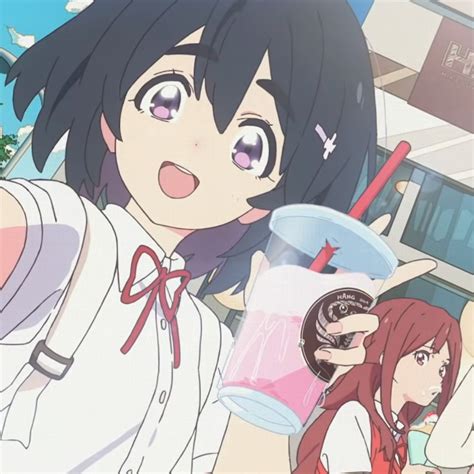 Momo And Akane Anime Selfie Friends Heart Forecast Eve Anime