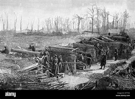 Franco Prussian War 1870 1871 Prussian Artillery Hi Res Stock