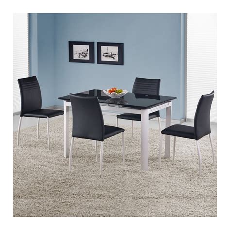 Table de salle à manger noir extensible Astone