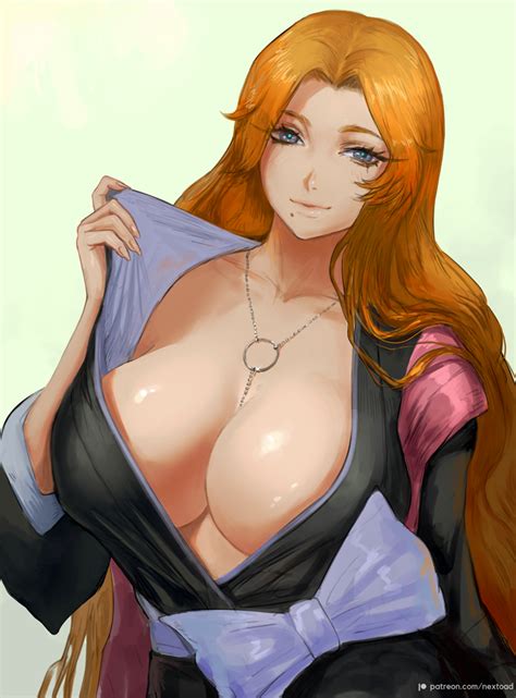 Rule 34 1girls Bleach Blue Eyes Bow Breasts Chain Necklace Chains Cleavage Closed Mouth