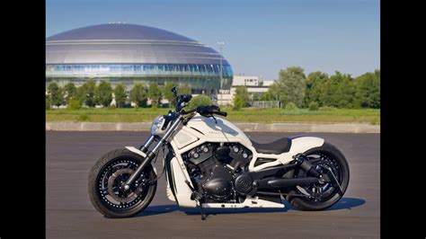 ▷ review of harley v rod custom pearl, built by fredy motorcycles from estonia. White custom Harley Davidson V Rod - YouTube