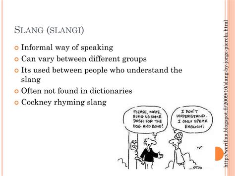 Ppt Slang Colloquial Language And Jargon Powerpoint Presentation Id