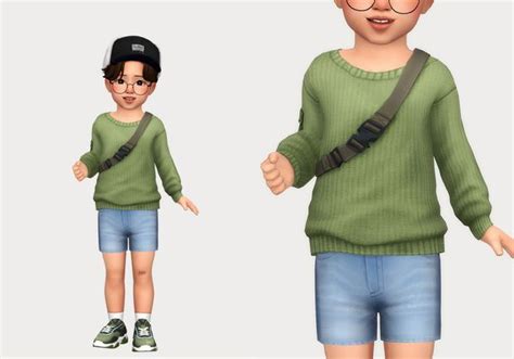 Mika Sweater Casteru On Patreon In 2022 Sims 4 Toddler Clothes
