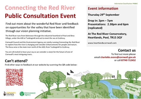 Connecting The Red River Public Consultation Event Gwinear Gwithian Parish Council