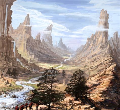 Desert Journey By Loopywanderer On Deviantart Fantasy Landscape