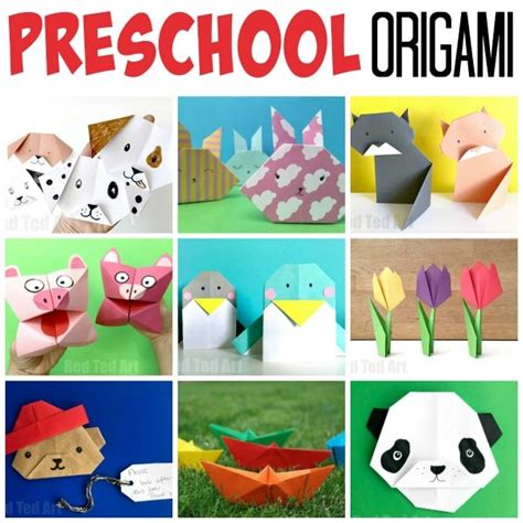 Origami For Preschool Red Ted Art Make Crafting With Kids Easy And Fun